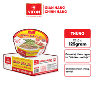[Tết][VOUCHER 15%] Thùng 12 Tô Bánh Đa Cua VIFON 120g / Tô Có gói thịt thật