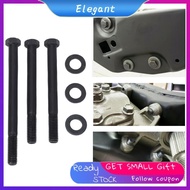 Eleganthome UPALDHOU Steering Gear Box to Frame Bolts Set of 3 High Hardness Metal with Washers for 