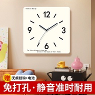 jam dinding aesthetic jam dinding Art Design Clock Living Room Bedroom Study Studio Wall Clock Sound