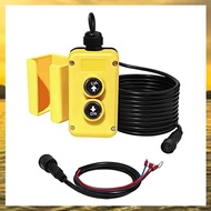 (HIMK) 3 Wire Dump Trailer Remote Control Switch for 12V DC Single Acting Hydraulic Pump Dump Traile