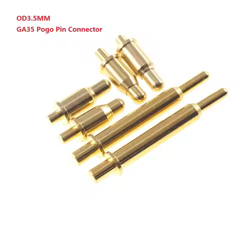 2 5 20 Pcs Outer Diameter 3.5 MM Spring-Loaded Pogo Pin Connector Hight Current 2A 3A 5A Gold Plated