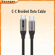 140W Dual Type-c Braided Data Cable, Type-c to Type-c Cable Widely Compatible with Mobile Phones/tab