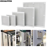 EUCALYTUSS Cabinet Ventilation Filter, White Without Fan Shutters Fan Grille, ABS Fan Filter