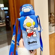 FEN ถ้วยเก็บความร้อนสำหรับเด็กอุลตร้าแมนสำหรับเด็กสำหรับเด็กไปโรงเรียน เกรดอาหาร 316 แก้วน้ำสำหรับ