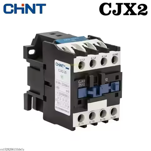 CHINT CJX2 LC1 AC Contactor Three Phase Coil Voltage 380V 220V 110V 36V 24V Din Rail 1NO 1NC LC1D 9A