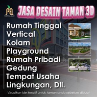 Garden Design/ 3D Design Home Garden Office/ Cafe/gedung