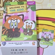 Tom and Jerry 貓和老鼠 動物造型 毛公仔 公仔 擺設 盲盒 Jerry as Brown Panda 棕色熊貓裝的傑利鼠