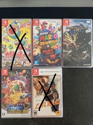 Switch Games 太鼓達人 Mario 3D World+Fury world monster hunter rise