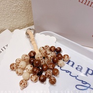Bodhi Ornaments 6325 Pattern Amber Fashion Chain Mobile Phone Keychain Car Pendant Beaded Wish Bag P