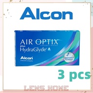 Air Optix Alcon Hydraglyde Monthly Lens - Power -0.50 to -12.00 (3 Pcs)