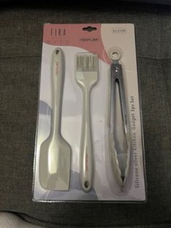 Neoflam Fika Silicone silver kitchen gadget set