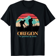 Oregon Hiking Mountains - Retro Aesthetic Design - T-Shirt
