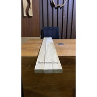 Genuine teak wood trim 2x1x100cm Genuine teak wood/ 1x2x100cm