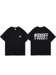 Cai Xukun's Same Style T-Shirt Short-Sleeved#0000Ff T-Shirt New Album Concert Merchandise 【Kun】