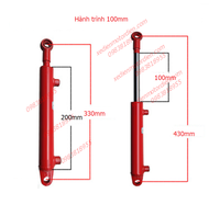 Xylanh thủy lực 2 tấn hành trình 100mm xy lanh 2 chiều ben