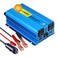 LVYUAN 500 watts 1000 (Peak) Pure Sine Wave Car Power Inverter 24V DC to 110V/120V AC Converter with