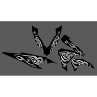 TRANSPARENT STRIPING VARIO OLD OLD 125-150 ARAI FLAME DESIGN V2 ARAI STICKER