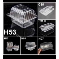 Set of 100 Pet plastic boxes H17, H04, H05, H07, H53, C55 disposable staple boxes