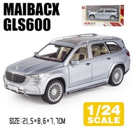 LEO 1:24 & 1:32 Mercedes-Benz Maybach GLS 600โมเดลรถอัลลอยสำหรับเด็กของเล่นเด็กของเล่นสำหรับรถเด็กขอ