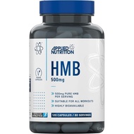 Applied Nutrition HMB Supplement - HMB 500mg Capsules, Metabolite of Leucine, for Growth & Repair (1