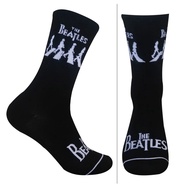HITAM Black The Beatles Motif Socks No. B68