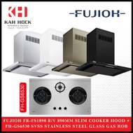 FUJIOH FR-CL1890 R/V 900MM CHIMNEY COOKER HOOD + FH-GS6530 SVSS STAINLESS STEEL GAS HOB BUNDLE