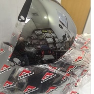 CLEAR STOCK - SGV CRUISER XDOT G118 HELMET VISOR - CHROME-SILVER