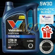 🎁FREE GIFT🎁 VALVOLINE DURABLEND SAE 5W-30 5W30 SEMI SYNTHETIC 4 LITRES