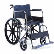 [ รถเข็นผู้ป่วย มี อย.] รถเข็นผู้ป่วย รถเข็นคนชรา รถเข็นผู้พิการ Wheelchair วิลแชร์ เหล็กชุบโครเมียม แบบพับได้ ล้อขนาด 23 นิ้ว รุ่น809