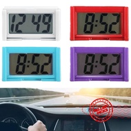 1 Pc Mini Car Clock Time Self-Adhesive Bracket Vehicle Electronic Clock Digital O4I2