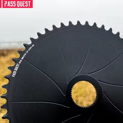 PASS QUEST 3mm Offset AERO Round Narrow Wide Chainring for Rotor VEGAST / ALDHU Direct Mount Crank A