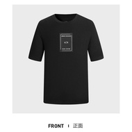 Ea7 Men's Simple Chest LOGO Pure Cotton Round Neck Short Sleeve T-Shirt