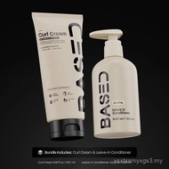 BASED Curly Duo: Premium Non-Toxic Curl Cream & Leave-In Conditioner Bundle - Defines Curls, Control
