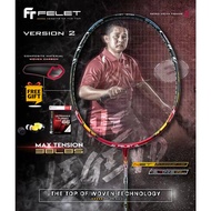 Felet Badminton Racket The Legend Zakry V2 [Free String &amp; Grip &amp; Strung]