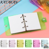KATAKAN Rings Binder Portable Hand Account Diary Mini 3-hole File Folder Loose-leaf Refill