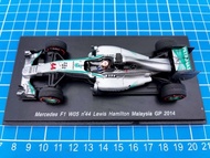 One Thing One Shot SPARK F1 Car Model 1/43 2014 W05 Hamilton Malaysia