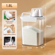 Tempat Detergen Bubuk Botol Sabun Cair Botol Detergen Cair Laundry Toples Kedap Udara Wadah Serbagu