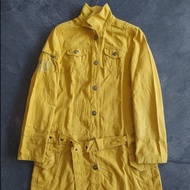 JAKET PARKA JEANS CASUAL WANITA WARNA KUNING HONEY BRAND OPT SIZE S