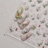 Flower silk nail sticker nail sticker nail art sticker