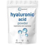 Micro Ingredients Hyaluronic Acid Essence Powder, 50g|Low Molecular Weight, Subject Grade|Hydrationa