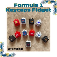 Formula 1 F1 2025 Keycap Fidget Toy Keychain