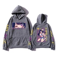 มังงะญี่ปุ่นฮาราจูกุ Oshi No Ko Hoshino Ai อนิเมะพิมพ์ลายตาเสื้อฮู้ดชายหญิงเสื้อกันหนาวมีฮู้ดสำหรับท