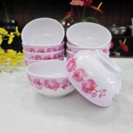 (510c) TÔ CHÉN MECA - Tô ăn bún ăn phở chén ăn cơmăn soup. Hàng Việt Nam mẫu hoa LAN màu hồng sang t