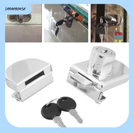 SARAHBOWSH Home Office Double Open Sliding Hardware Security Cabinet Display Lock Cabinet Door Lock Lockset Glass Door Lock