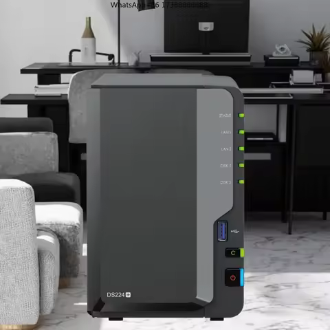 Brand New Synology DS224+ 2-Bay Diskless USB Interface NAS 2U Rack Size DiskStation for Networking S