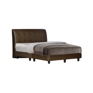 [Furniture Amart] Queen Bed Frame Divan Leather Bed Brown Black (Free Install)