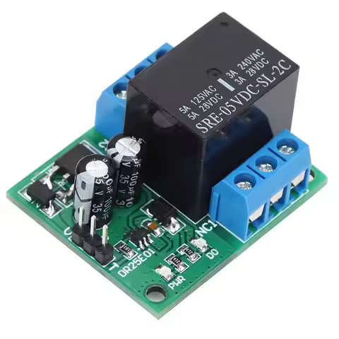 DC5V/6-24V Relay Module Self-Locking DPDT Relay Module Double Pole Double Throw Bistable Relay Switc