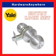 Yale Entrance Cylindrical Door Knob Set 60mm / Stainless Steel 5 Pin System Round Door Entry Lockset CA5127