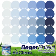 Beger Shield Air Clean เบเยอร์ชิลด์ แอร์คลีน สีฟ้า-น้ำเงิน สีทาภายใน เกรดสูง กึ่งเงา สีทาบ้าน สีน้ำ ไร้กลิ่น