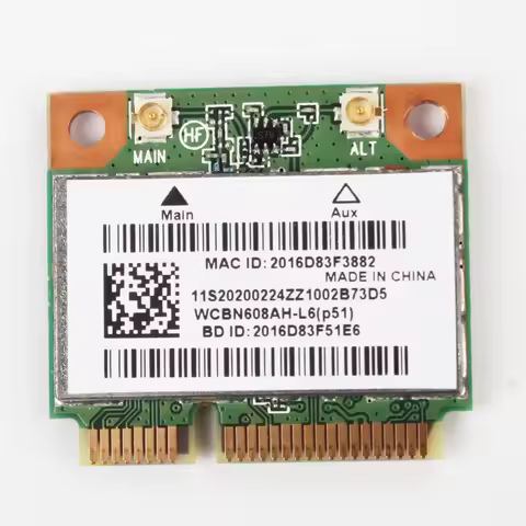 Wireless Adapter Card for Atheros AR5B225 AR9485 half Mini PCI-E WIFI bluetooth 4.0 for Lenovo G400 